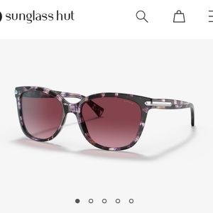 Coach Purple Tortoise Sunglasses